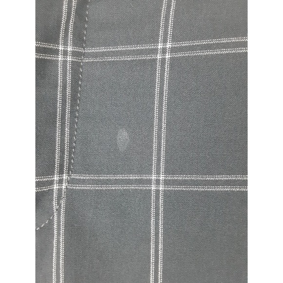 Banana Republic Womens Navy Blue Grid Plaid Ryan Dress Pants Slacks Unlined 6 - Picture 15 of 16